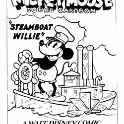 Steamboat Willie 1928 Poster #2