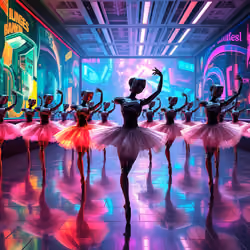 Techno Répétition d'un Ballet Sur la Scène by Edgar Degas (3)