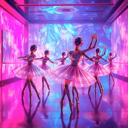 Techno Répétition d'un Ballet Sur la Scène by Edgar Degas (1)