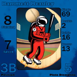 Hammett Mcauley: 3B