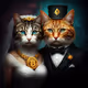 Majestic Feline Wedding