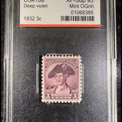 1932 Scott 708 3c Washington Bicentennial Issue MNH Stamp PSE Graded XF-Sup 95