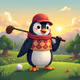 Penguin Golfer