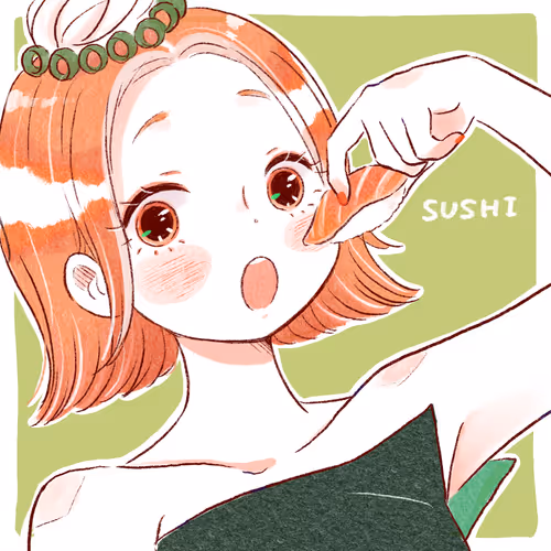Sushi-Daruma Fun art