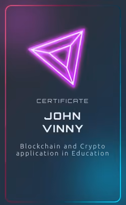 Blockchain and Crypto application in Education
