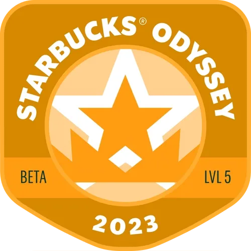 The 2023 Starbucks Odyssey Achievement Stamp Lev 4