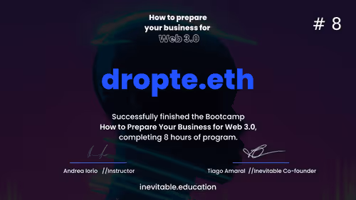 Certificate #8 - dropte.eth