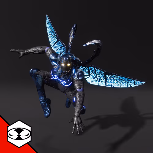 Blue Beetle in Flight #124