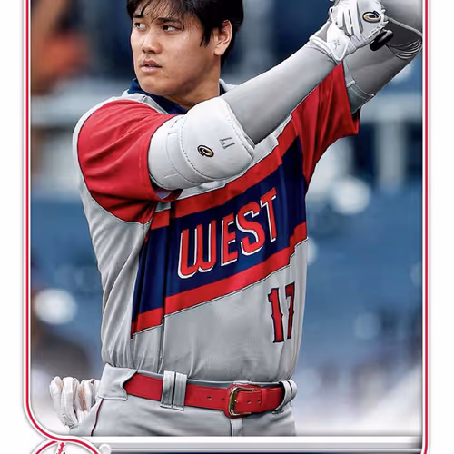 Angels® Shohei Ohtani Super Short Print White 1 Super Rare