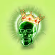 RGB Crowned Skull by @ArtCebola