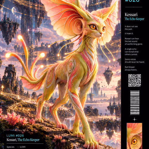 LUMI #026 — Kessari, The Echo Keeper