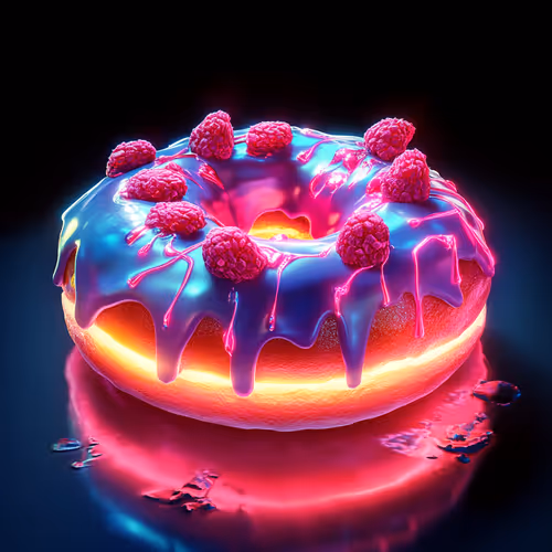 Donut Cyber Red Berry
