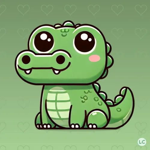 Happy Alligator #0053 (Polygon)