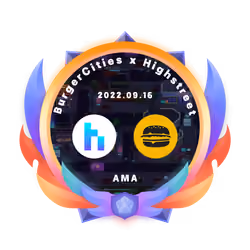 Highstreet x BurgerCities AMA