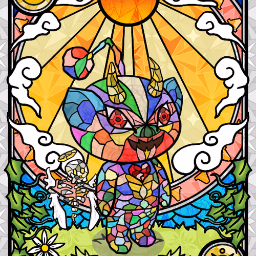 Stained Glass Devil #57