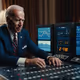 President Biden at His Weather Controlling Machine