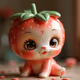 Pastel Strawberry Porcelain Doll#15253