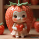 Pastel Strawberry Porcelain Doll#15250