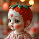 Pastel Strawberry Porcelain Doll#13397