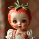 Pastel Strawberry Porcelain Doll#19190