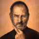 Steve Jobs giving the finger