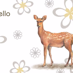 EuphorianZ "Hello Deer(Dear)" Illustration