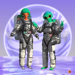 BFF - Eva and Alien #42453
