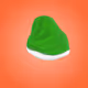 Green santa hat