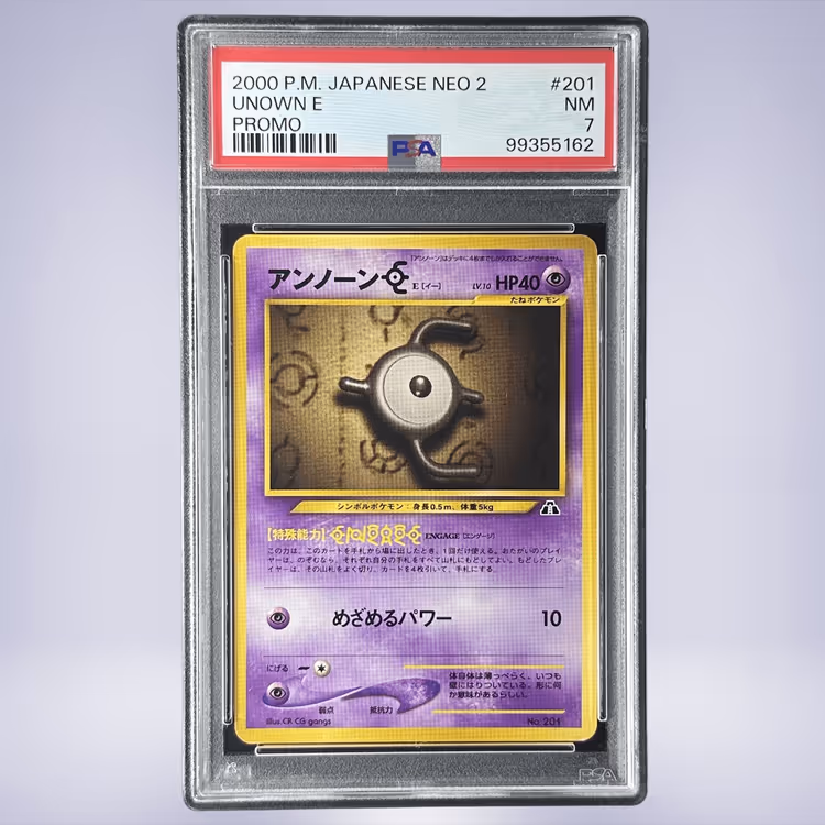 2000 Pokémon アンノーンE #201 PSA 7