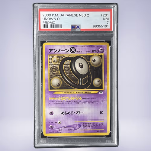 2000 Pokémon アンノーンO #201 PSA 7