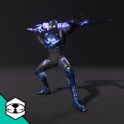 Blue Beetle with Sword #438