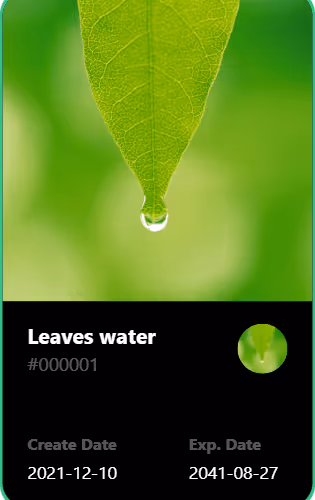 Leaves water