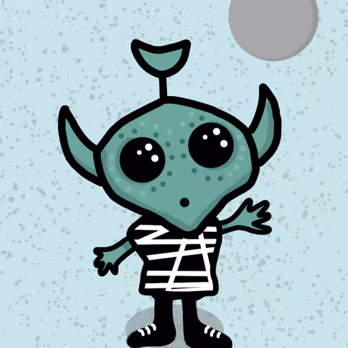 Little Green Alien By Luce Goose X Reddit Collecti