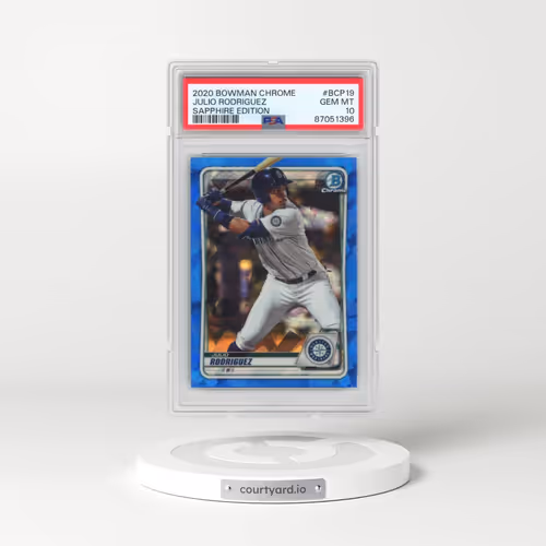 2020 Bowman Chrome Sapphire Edition #BCP19 Julio Rodriguez (PSA 10 GEM MINT)