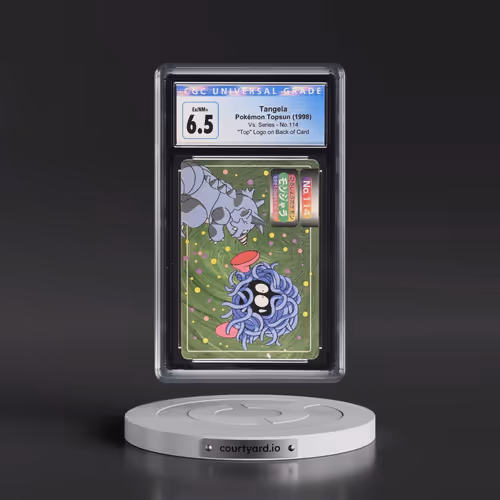 1997 (Two Pokémon) Vs. Series #114 Tangela - (ã??ã??ã??)"Top" Logo on Back of Card (CGC 6.5 EX-NM+)