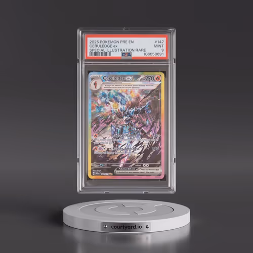 2025 Pokémon Pre EN-Prismatic Evolutions #147 Ceruledge EX - Holo Special Illustration Rare (PSA 9 M