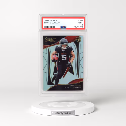 2021 Panini Select #411 Drake London (PSA 9 MINT)