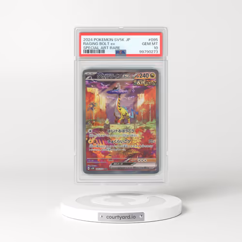 2024 Pokémon Sv5k-Wild Force #095 Raging Bolt EX - Holo Special Art Rare (PSA 10 GEM MINT)