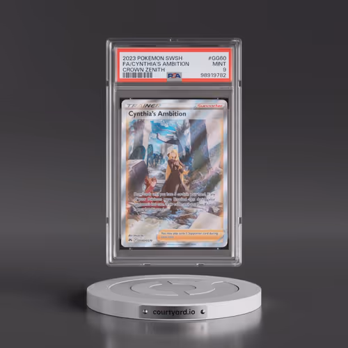 2023 Pokémon Sword and Shield Crown Zenith #GG60 Cynthia's Ambition - Full Art (PSA 9 MINT)
