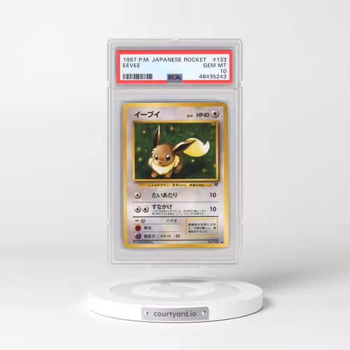 1997 Pokémon Rocket #133 Eevee (PSA 10 GEM MINT)