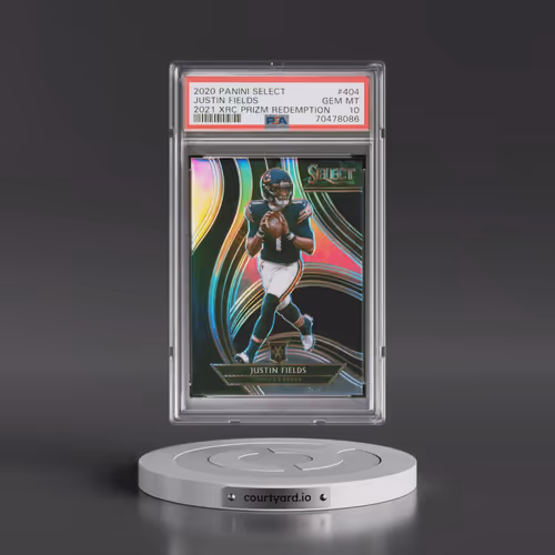 2020 Panini Select 2021 Xrc Prizm Redemption #404 Justin Fields (PSA 10 GEM MINT)
