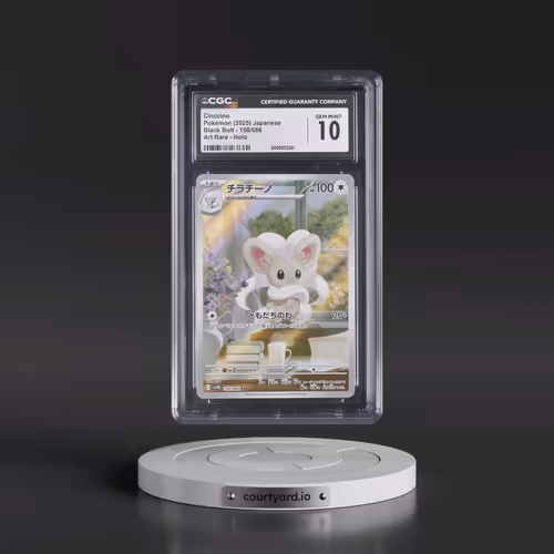 2025 Black Bolt - sv11B #158/086 Cinccino - Art Rare Holo (CGC 10 GEM MINT)