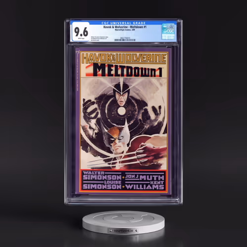 Havok & Wolverine - Meltdown #1 CGC 9.6 White Pages (Marvel/Epic Comics, 3/89) - Universal