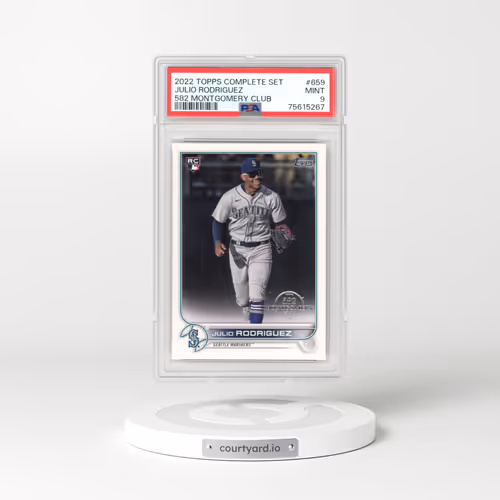 2022 Topps Complete Set #659 Julio Rodriguez - 582 Montgomery Club (PSA 9 MINT)