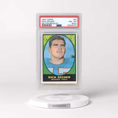 1967 Topps Milton Bradley #87 Rich Zecher (PSA 8 NM-MT)