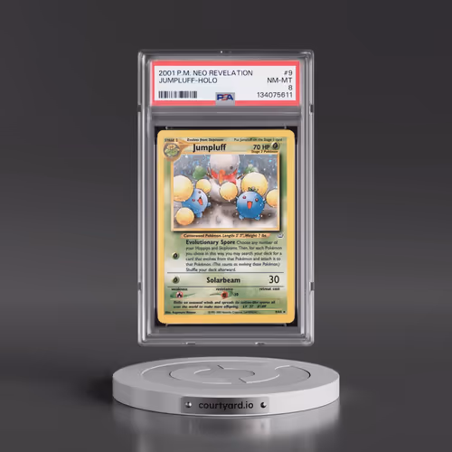 2001 Pokémon Neo Revelation #9 Jumpluff - Holo (PSA 8 NM-MT)