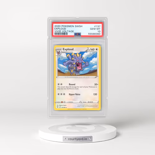 2020 Pokémon Sword & Shield Vivid Voltage #137 Exploud (PSA 10 GEM MINT)
