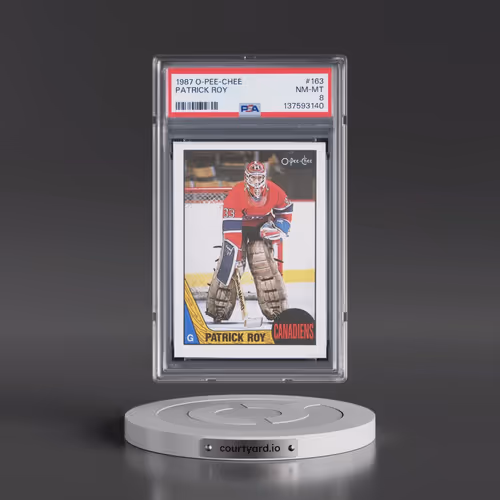 1987 O-Pee-Chee #163 Patrick Roy (PSA 8 NM-MT)