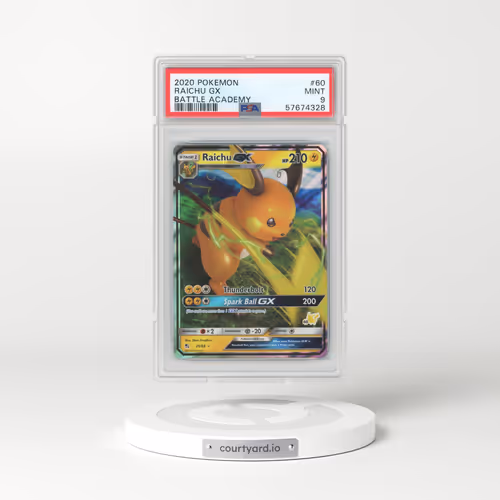 2020 Pokémon Battle Academy #60 Raichu GX - Holo (PSA 9 MINT)