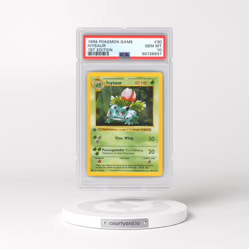1999 Pokémon Game #30 Ivysaur - 1st Edition (PSA 10 GEM MINT)